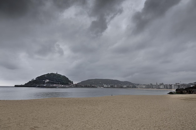 Playa de La Concha en San Sebastián País Vasco