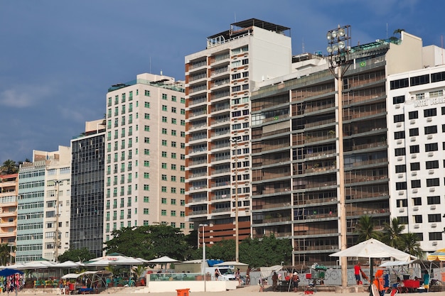 La playa de Copacabana en Río de Janeiro, Brasil