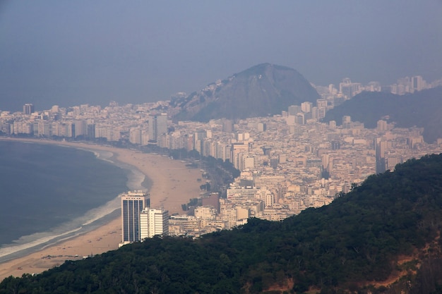 La playa de Copacabana en Río de Janeiro, Brasil