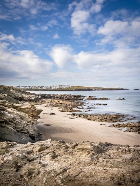 Una playa en la costa de la isla de wight