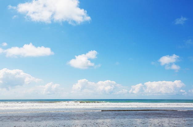 Playa en la costa del océano