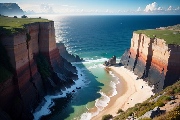 Una playa en la costa de portugal