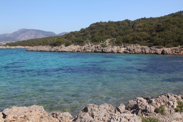 playa desierta en Bodrum