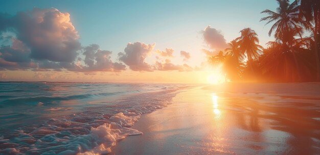 Foto la playa es un gran lugar para disfrutar de la música para una tonalidad baja