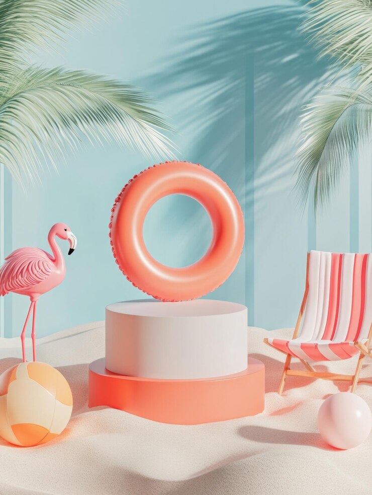 La playa de los flamencos rosados
