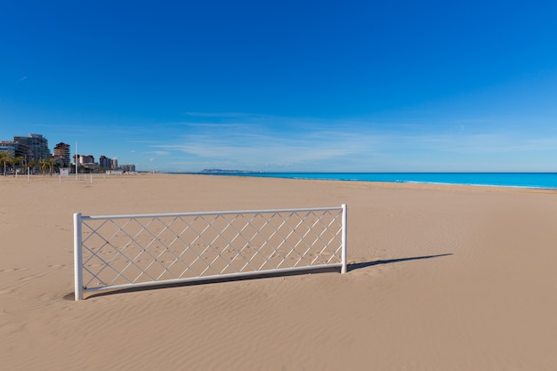 Playa de gandia en valencia mediterránea españa