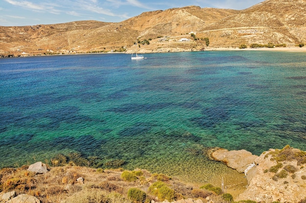 Playa de Ganema en la isla Grecia de Serifos