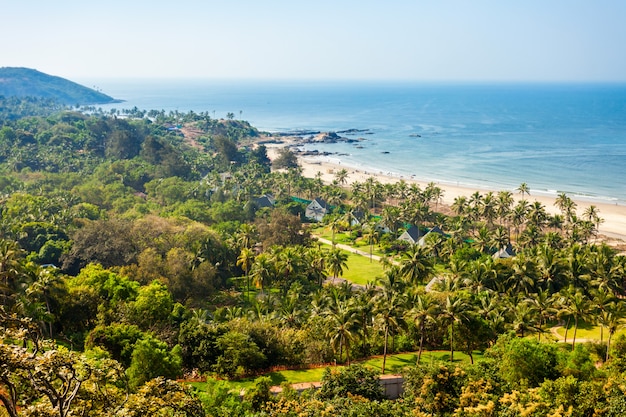 Foto playa en goa, india