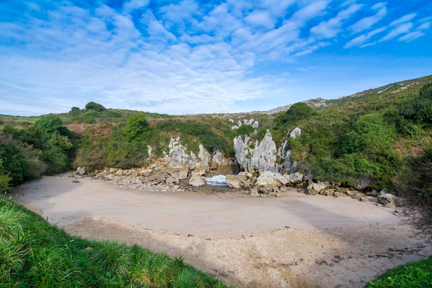 Playa Gulpiyuri Asturias España