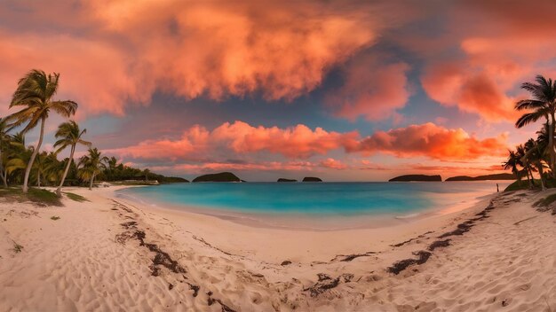 Foto la playa de las islas vírgenes