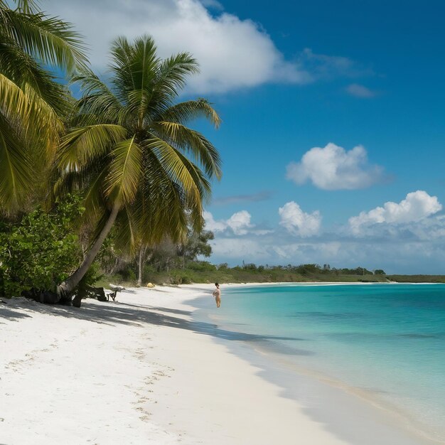 Foto la playa de las islas vírgenes