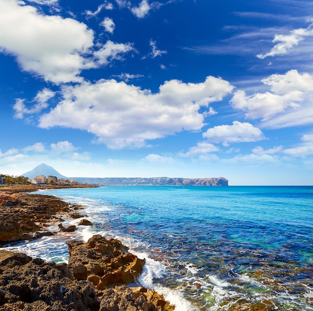 Foto playa de javea xabia cala blanca en alicante españa