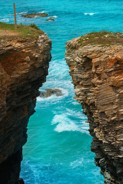 Playa las catedrales Catedrais praia na Galiza Espanha