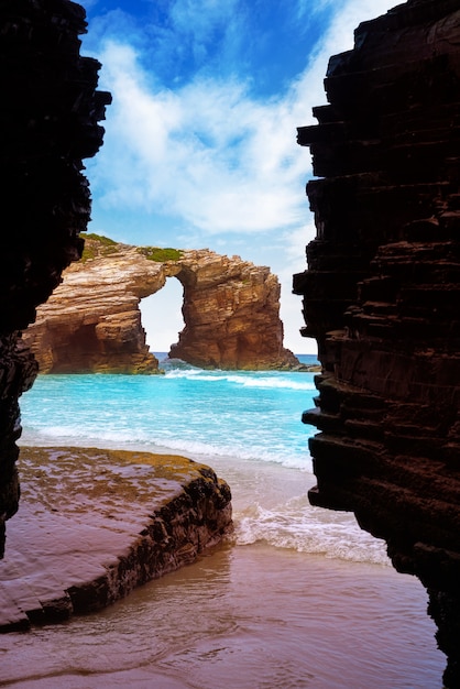 Playa las catedrales Catedrais praia na Galiza Espanha