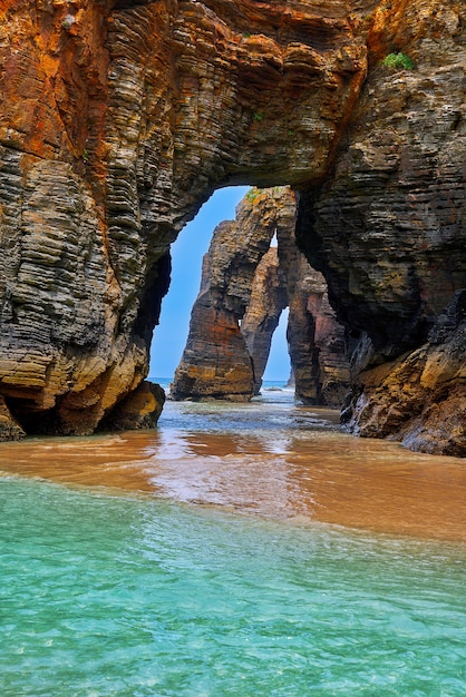 Playa las catedrales Catedrais praia na Galiza Espanha