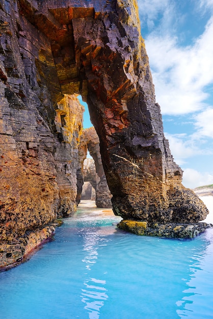 Playa las catedrales Catedrais praia na Galiza Espanha