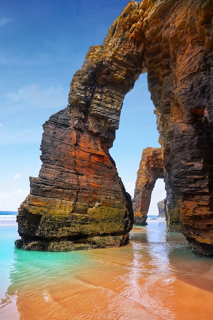 Playa las catedrales catedrais praia na galiza espanha