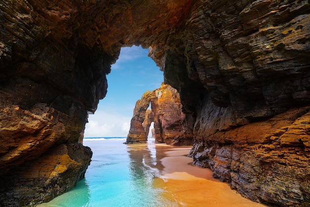 Foto playa las catedrales catedrais praia na galiza espanha