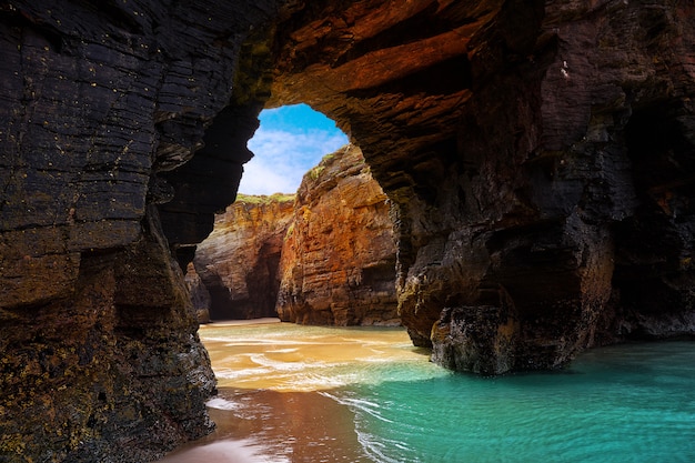 Playa las catedrales Catedrais Strand in Galizien Spanien