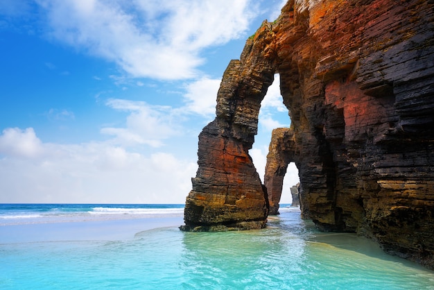 Playa las catedrales Catedrais Strand in Galizien Spanien