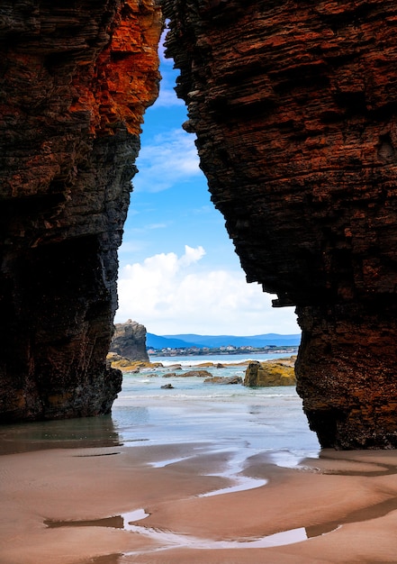 Playa las catedrales Catedrais Strand in Galizien Spanien