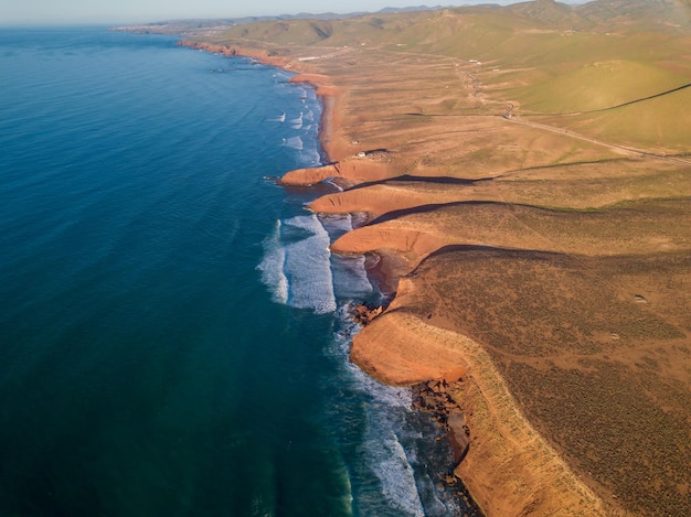 Playa de Legzira con rocas arqueadas