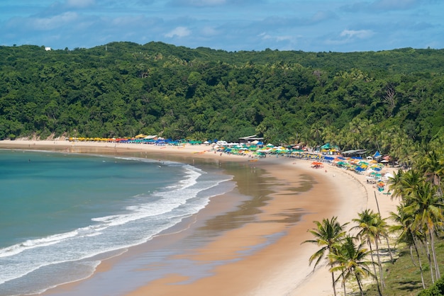 Playa de Madeiro Tibau do Sul, cerca de la playa de Pipa y Natal Rio Grande do Norte Brasil