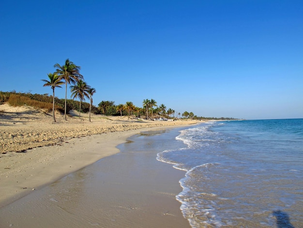 La playa del mar Caribe en La Habana, Cuba