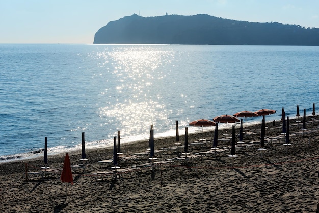 Playa del mar Tirreno Campania Italia