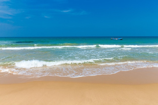 La playa y el mar tropical