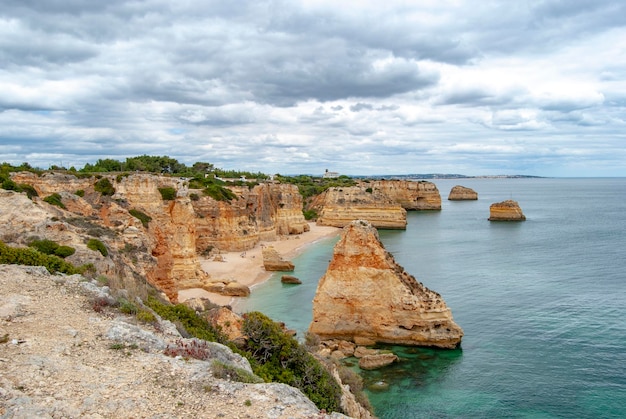 Playa Marinha en Algarve Portugal