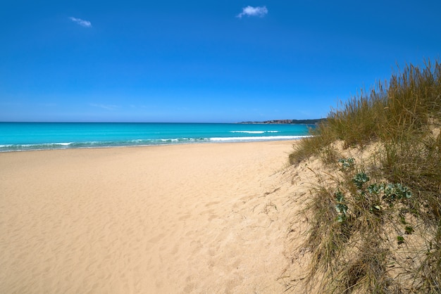 Playa de Montalvo en Pontevedra de Galicia Sanxenxo.