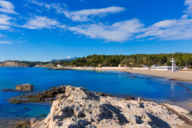 Playa Moraira Playa la Ampolla en Teulada Alicante España