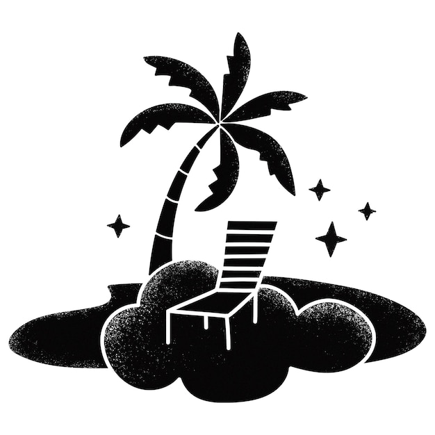 La playa negra png pegatina isla fondo transparente