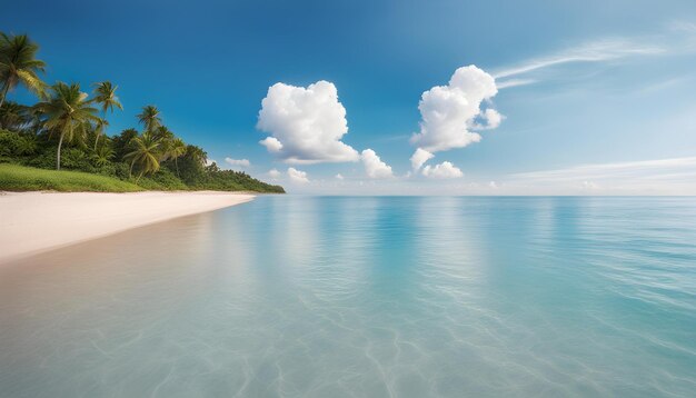 una playa con una nube en el cielo y el océano