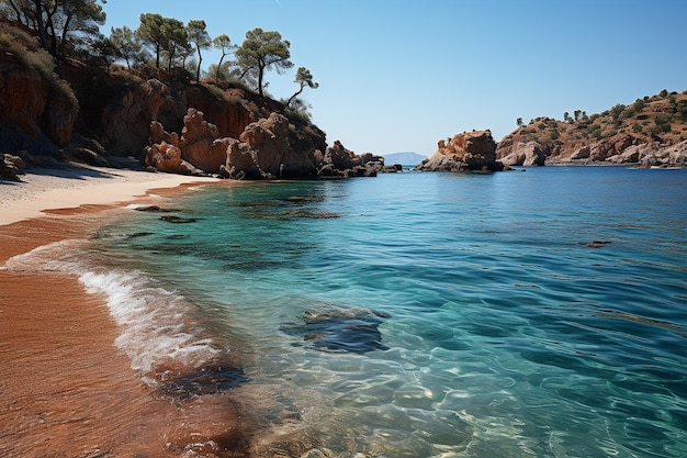 Foto la playa de parghelia cerca de tropa