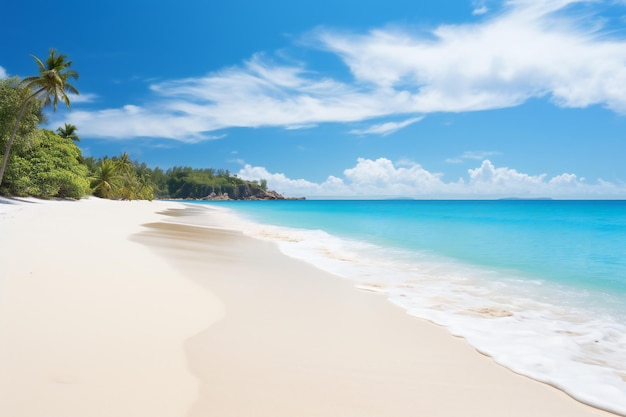 Una playa perfecta con aguas cristalinas