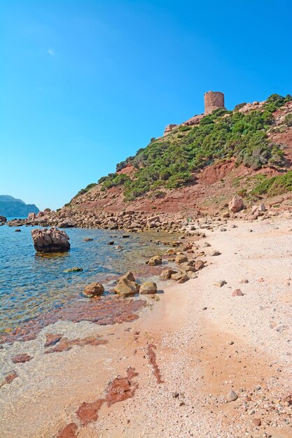 Playa de Porticciolo en un día claro Cerdeña