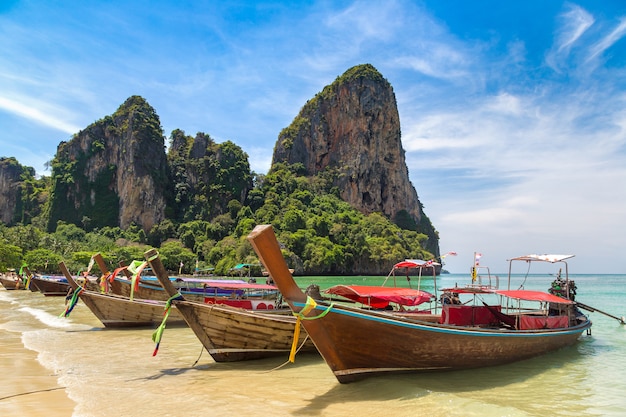 Playa Railay en Krabi, Tailandia