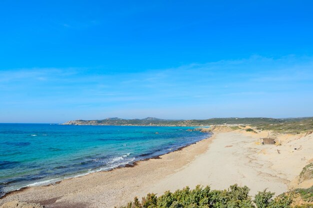 Playa Rena Majore en un día claro Cerdeña