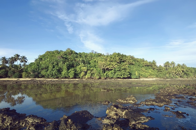 Playa rocosa de Sawarna