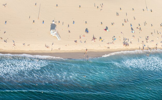 Playa de Santa Mónica, vista desde helicóptero