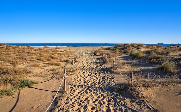 Playa de Serradal en el Grao de Castellon España