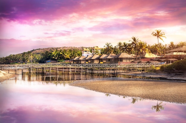 Playa tropical en Goa