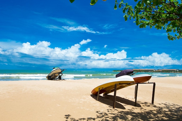 Playa tropical en Sri Lanka