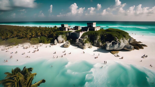 La playa de Tulum, México