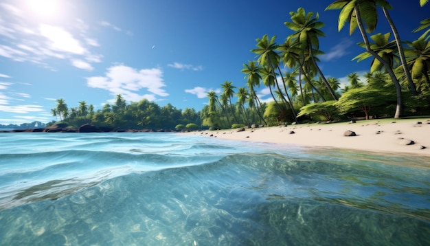 la playa de vacaciones tropicales foto de stock de la isla