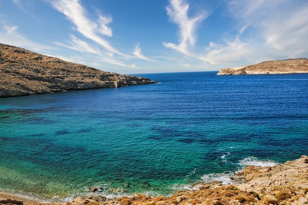 Playa de Vagia en la isla de Serifos