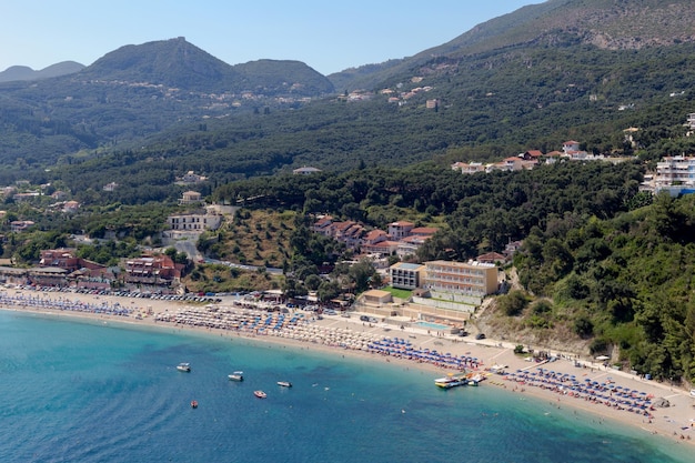 La playa Valtos vista región de Epiro Grecia