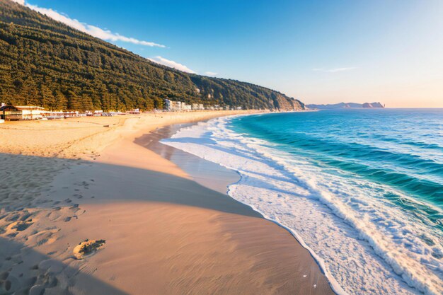 Foto playa de verano con arena